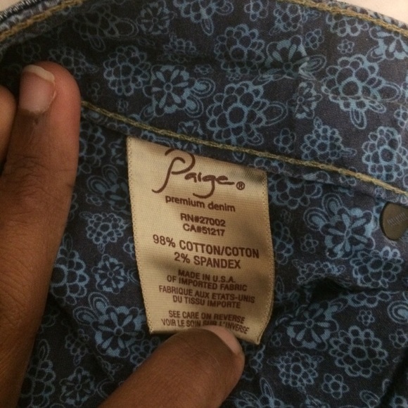 Vintage Paige Jeans Size 27 Premium Denim Skyline Made in USA - Picture 5 of 11